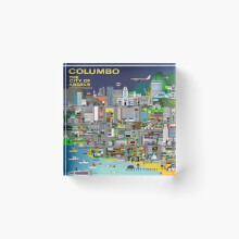 Acrylic Block Columbo The City of Angels Cube Art Prints Gifts 6 x 6 inch