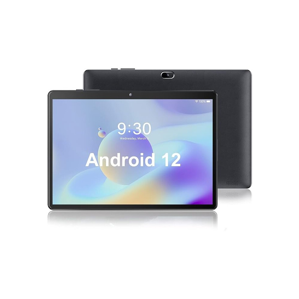 Android 12 Tablets, 32GB Storage 128GB TF Expansion, 2+5mp Dual Camera, 10.1'' HD IPS Touch Screen, Quad Core, 6000mah Battery, Support Wifi