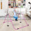 (Pink ) Gymnastics Bar, Folding Horizontal Bar With Rings 6