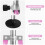 (Pink ) Gymnastics Bar, Folding Horizontal Bar With Rings 3