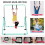 (Green ) Gymnastics Bar, Folding Horizontal Bar With Rings 3