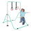 (Green ) Gymnastics Bar, Folding Horizontal Bar With Rings 1