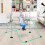 (Green ) Gymnastics Bar, Folding Horizontal Bar With Rings 2