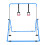 (Blue) Gymnastics Bar, Folding Horizontal Bar With Rings 9