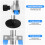 (Blue) Gymnastics Bar, Folding Horizontal Bar With Rings 4