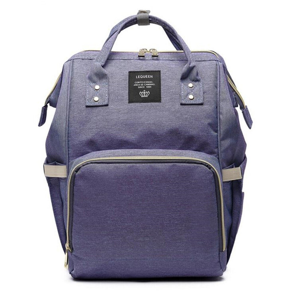 (Purple) Mummy Travel Backpack Large Capacity Nappy Travel Diaper Baby Bag Purple Gzuk