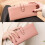(Brown) Women 21 Card Slots Solid Long Wallet Purse Phone Bag 8
