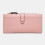 (Brown) Women 21 Card Slots Solid Long Wallet Purse Phone Bag 18