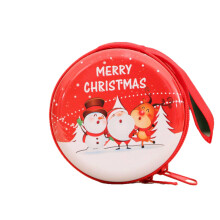 (A) unisex child adult christmas pattern coin bag christmas gift ppt
