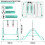 (Green ) Gymnastics Bar, Folding Horizontal Bar With Rings 5