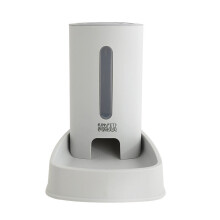 (Grey) Cat Dog Automatic Feeder Pet Bowl Pet Automatic Water Dispenser Water Bowl