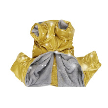 (Gold, A) Winter Pet Dog Clothes Super Warm Jacket Thicker Cotton Coat Waterproof Small Dogs Pets Clothing For French Bulldog Puppy