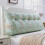 (Green) Triangular Wedge Cushion Soft Upholstered Pillow Headboard Reading Pillow Cushion Sofa Bed Pillow Backrest Positioning Support Pillow 11