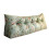 (Green) Triangular Wedge Cushion Soft Upholstered Pillow Headboard Reading Pillow Cushion Sofa Bed Pillow Backrest Positioning Support Pillow 2