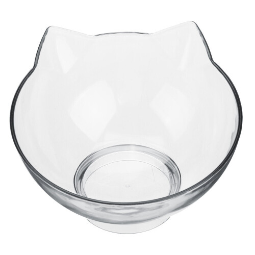 (Transparent) Cat Elevated Bowl with Raised Stand & Three Feeders 2