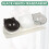 (Transparent) Cat Elevated Bowl with Raised Stand & Three Feeders 13