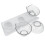 (Transparent) Cat Elevated Bowl with Raised Stand & Three Feeders 4