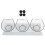 (Transparent) Cat Elevated Bowl with Raised Stand & Three Feeders 9