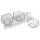 (Transparent) Cat Elevated Bowl with Raised Stand & Three Feeders 5