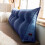 (Coffee) Sofa Bed Large Filled Triangular Wedge Cushion Bed Backrest Positioning Support Pillow Reading Pillow Office Lumbar Pad with Removable Cover 3