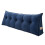 (Dark Blue) Sofa Back Cushion Bed Couch Seat Rest Pad Waist Support Backrest Triangular Wedge Pillow 2