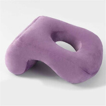 (Purple) Nap Pillow Memory Foam Pillow Soft Breathable Supporter Seat Cushion Headrest Travel Neck Pillow Home Office Sleeping Pillow