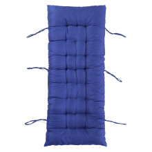 (Blue) Soft Back Rocking Deck Chair Cushion Pad Seat Lounger Bench Home Office