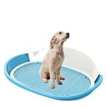 (Blue) Dog training toilet, dog potty fence, dog toilet puppy dog potty tray, puppy pad holder for dogs and cats