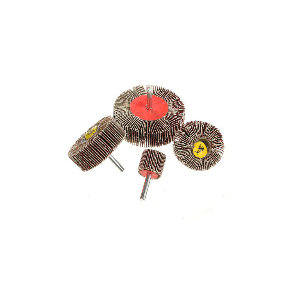 (80Mm) 6Mm Shank 40 Grit Sanding Wheel 25-80Mm Flap Wheel Disc Sanding Abrasive Wheel 1138392157480