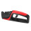 (Black) 3 Stages Cutter Sharpener Kitchen Sharpening Stone Tungsten Steel Blade Grinder Tools Kit 3