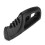 (Black) 3 Stages Cutter Sharpener Kitchen Sharpening Stone Tungsten Steel Blade Grinder Tools Kit 7