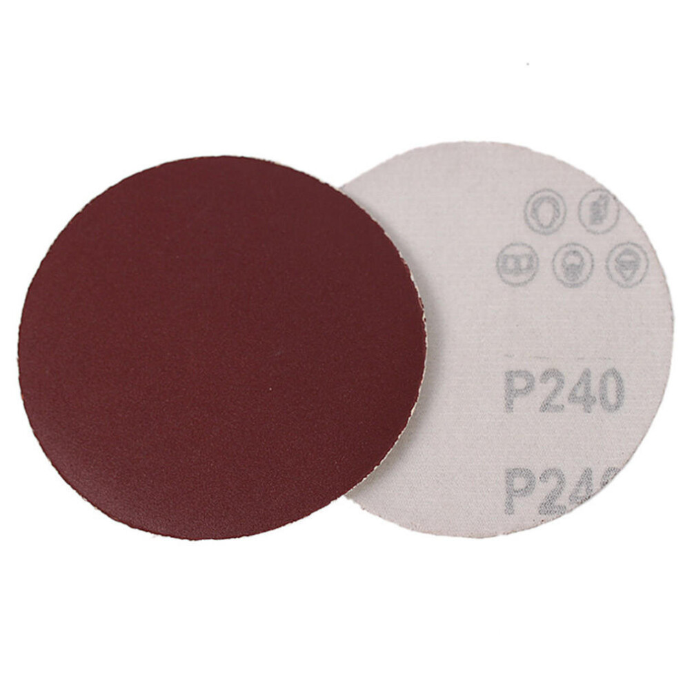 (100 Grit) 4 Inch Flocking Sandpaper Disc 40-2000 Grit Round Hook And Loop Polishing Sandpaper 1138392159538