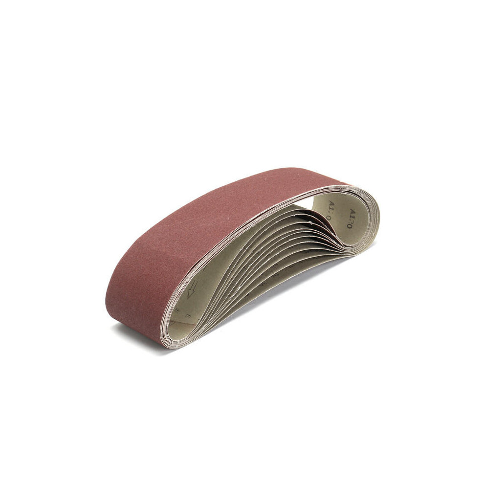 (120 Grit) 10Pcs 50X915mm Sanding Belts 40/120/180/320 Grit Aluminium Oxide Belts Abrasive Tool 1138392162989