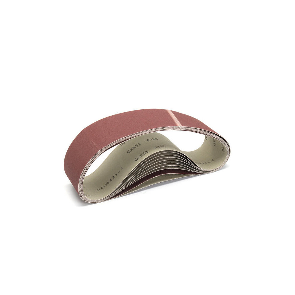 (180 Grit) 10Pcs 50X915mm Sanding Belts 40/120/180/320 Grit Aluminium Oxide Belts Abrasive Tool 1138392162996