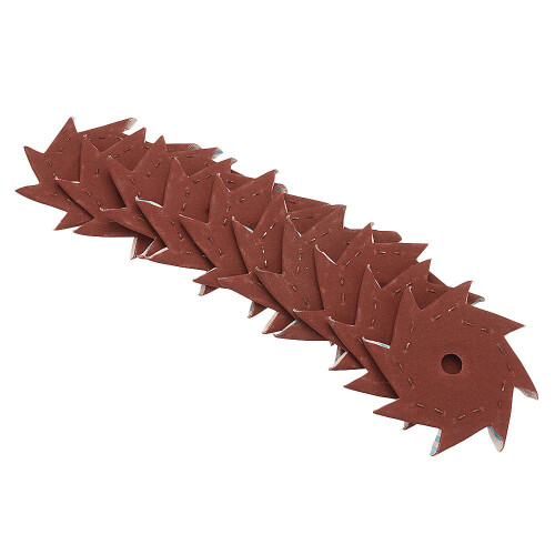 50Pcs 80 Grit Octagonal Abrasive Sandpaper Double Layer Sanding Buffing Tool 2