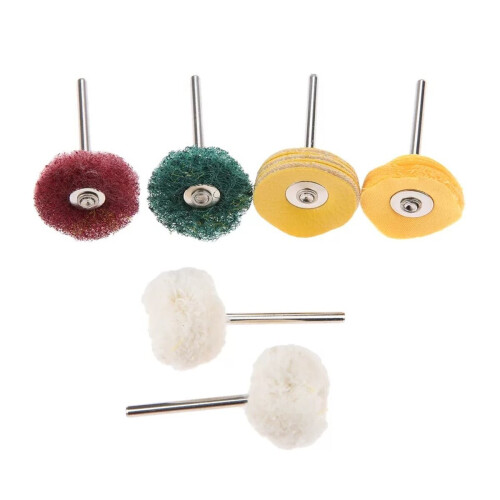 6pcs Polisher Buffer Wheel Polishing Buffing Pad Kit for Rotary Tool 2