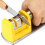 (Black) 2 Stage Sharpener Diamond Stainless Sharpening Knife Steel Sharpener Kitchen Tool 5