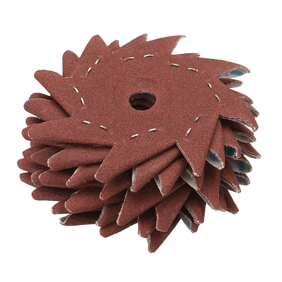 50Pcs 180 Grit Octagonal Abrasive Sandpaper Double Layer Sanding Buffing Tool