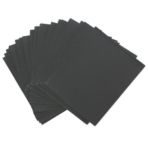 (2000 Grit) 25pcs 230mm x 280mm Silicon Carbide Waterproof Sandpaper 240-3000 Grit Sanding Sheets 1