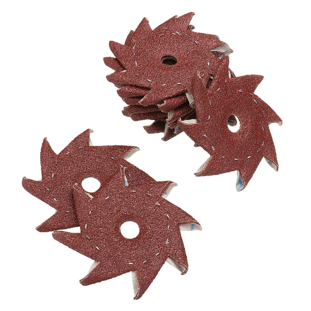 50Pcs 320 Grit Octagonal Abrasive Sandpaper Double Layer Sanding Buffing Tool 1138392158784