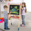 Casart 3 in 1 Double Sided Kids Easel Adjustable Chalkboard & Whiteboard 2
