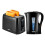 GEEPAS (Black) Geepas 1.7L Kettle & Toaster Set 2 Slice Toaster 1