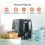 GEEPAS (Black) Geepas 1.7L Kettle & Toaster Set 2 Slice Toaster 2