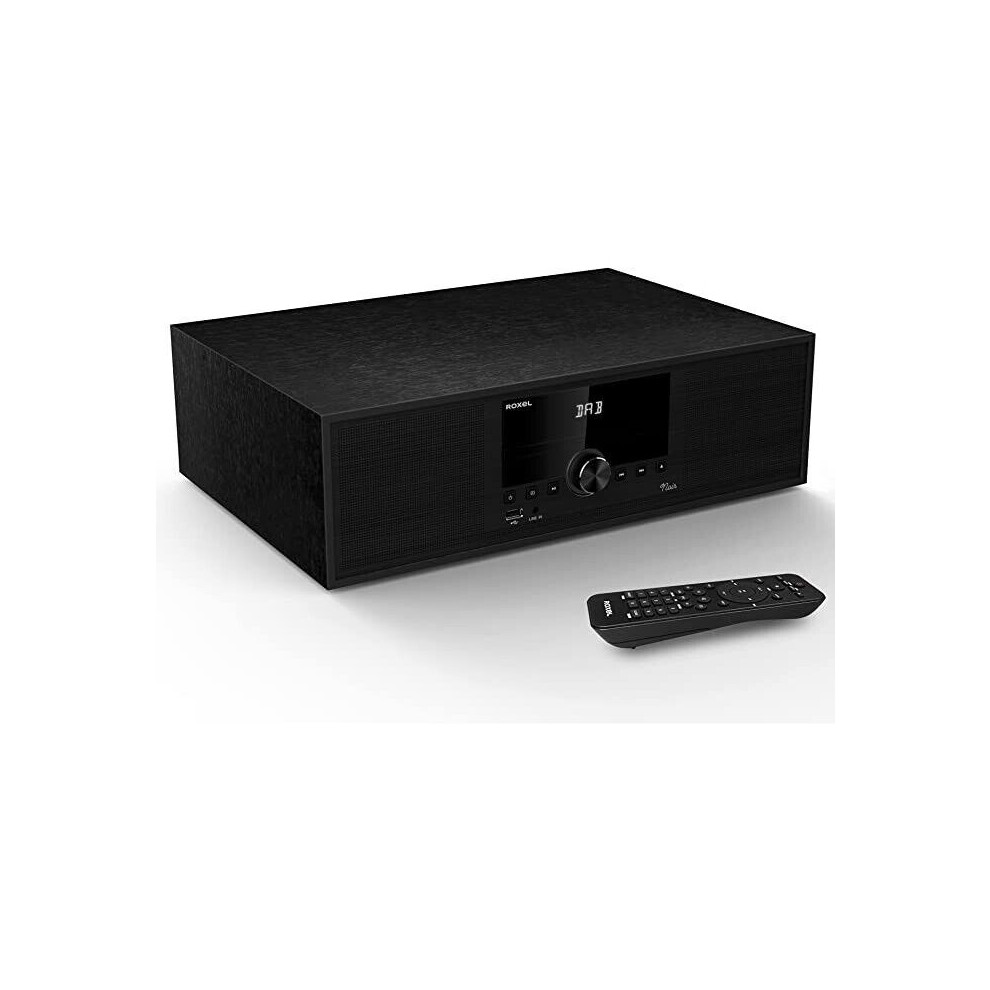 Roxel Noir Premium Hifi System - Dab+ Fm Digital Radio, Bt, Usb, Mp3