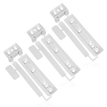 Door Plastic Mounting Bracket Fixing Slide Kit for AEG Integrated Fridge & Freezer (Pack of 3)
