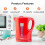 GEEPAS Geepas 1.7L Electric Kettle & 4 Slice Bread Toaster Kitchen Combo Set 3