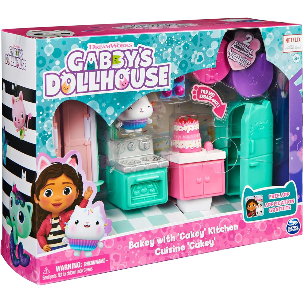 Gabby's Dollhouse Store Gabby Dollhouse Bakey With Cakey Kitchen With Figure And 3 Accessories 3 Furniture Pieces And 2 Deliveries Kids Toys For Ages 3 And Above