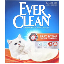 Ever Clean Clumping Cat Litter, Fast Acting Odour Control, Ideal for small spaces, Scented for long-lasting freshness, 10L