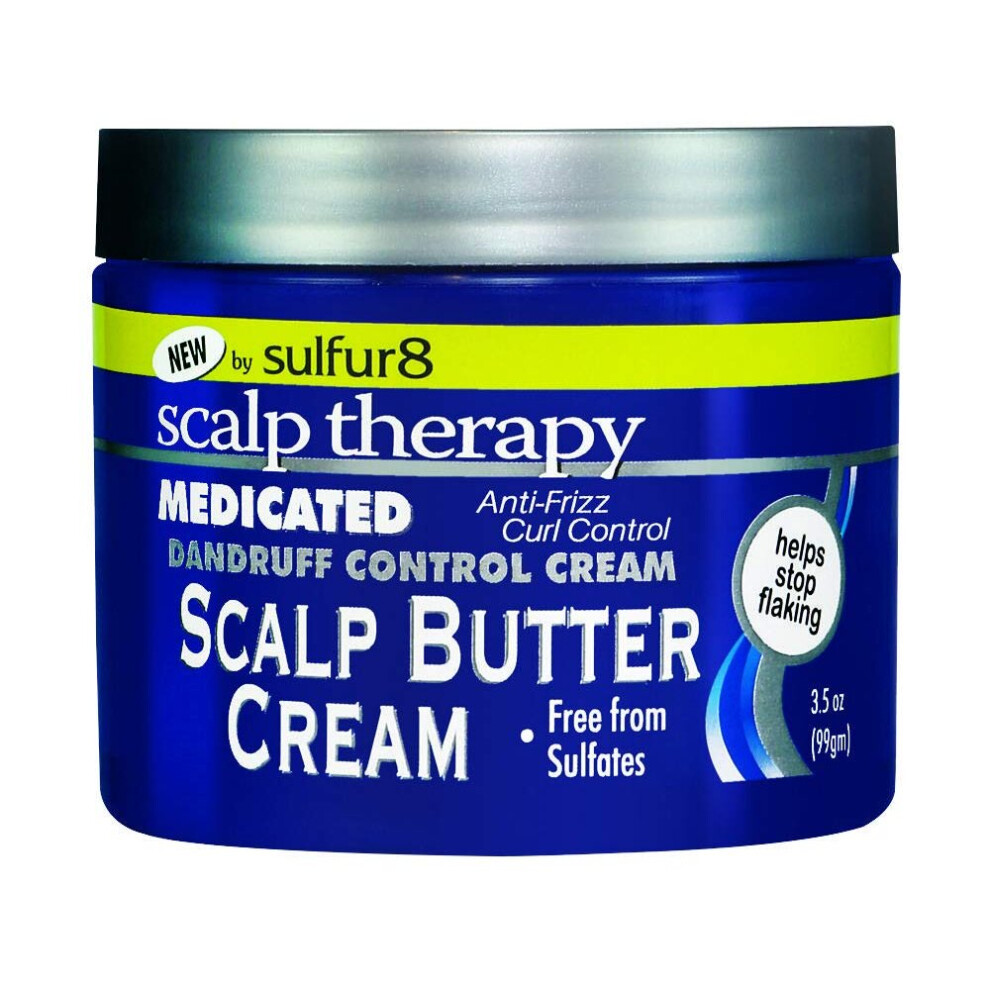 Sulfur 8 Scalp Their Medicated Butter Hair Cream 3.5 Oz