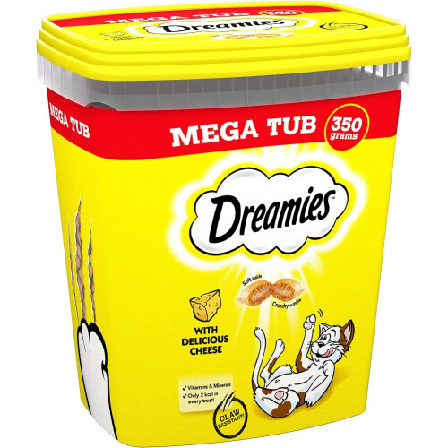Dreamies Dreamies Cat Treats Cheese 350g (pack of 2)